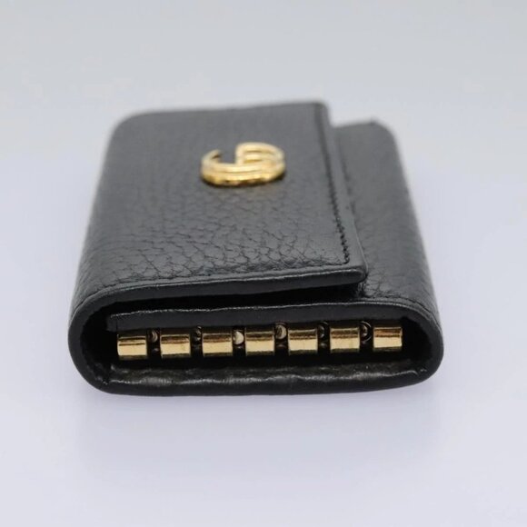 GUCCI Key Case Leather Black 456118 Auth 114623 - Picture 3 of 16